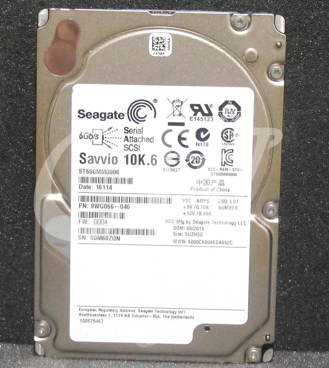 Seagate Seagate SAVVIO ST600MM0006 600GB 10000RPM SAS 64MB 2.5in internal hard drive — product photo