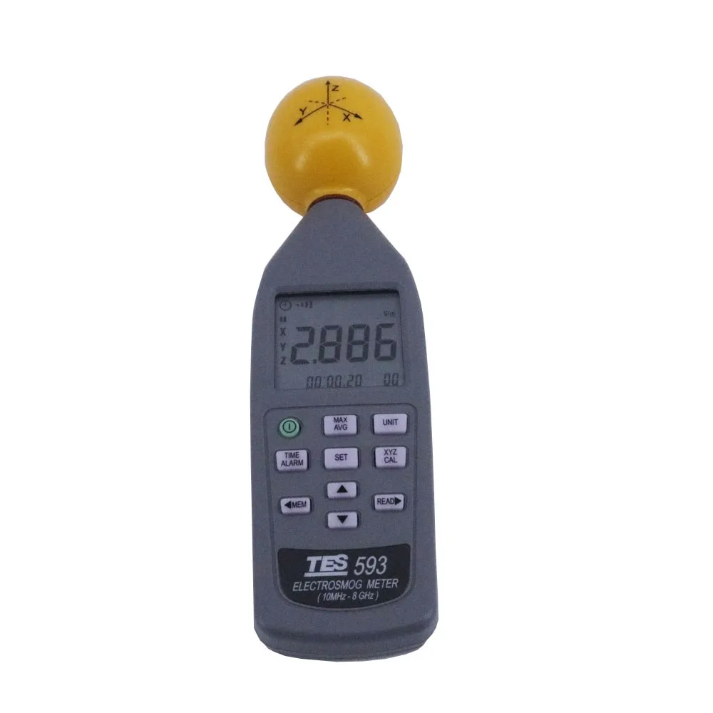 TES Electrical Electronic Corp. TES Electrical Electronic Corp. 593 EMF Meter Triaxial Data Logger electrician tool — product photo