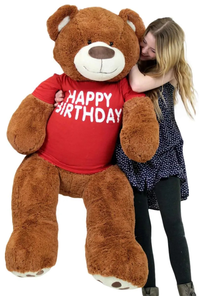 BigPlush BigPlush Giant Teddy Bear 60 in Cinnamon with T‑shirt — product photo