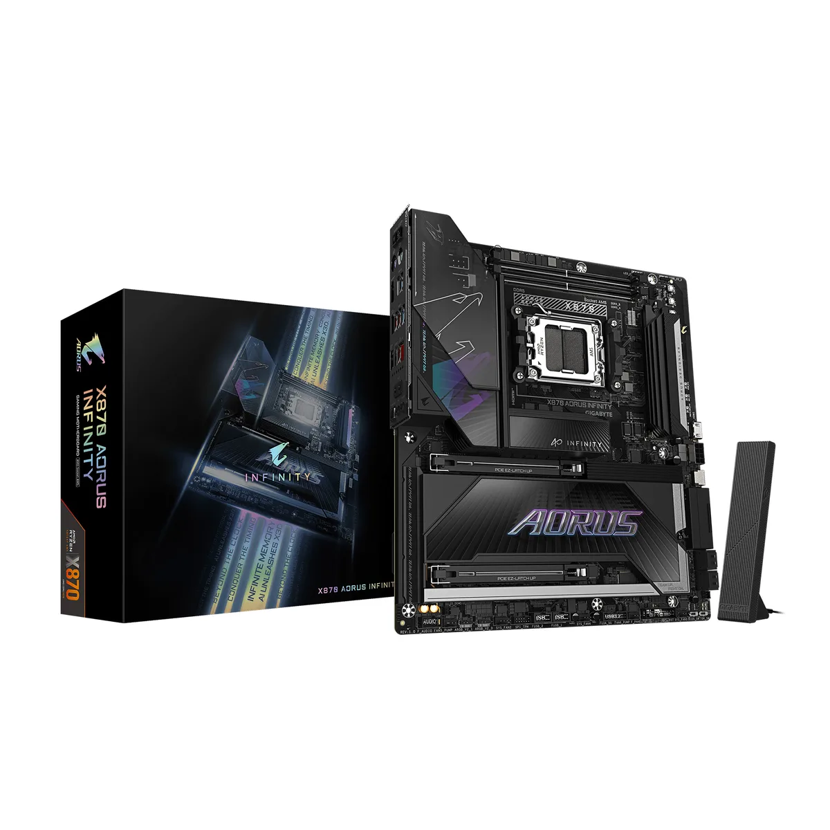 GIGABYTE GIGABYTE X870 AORUS INFINITY AMD motherboard — product photo