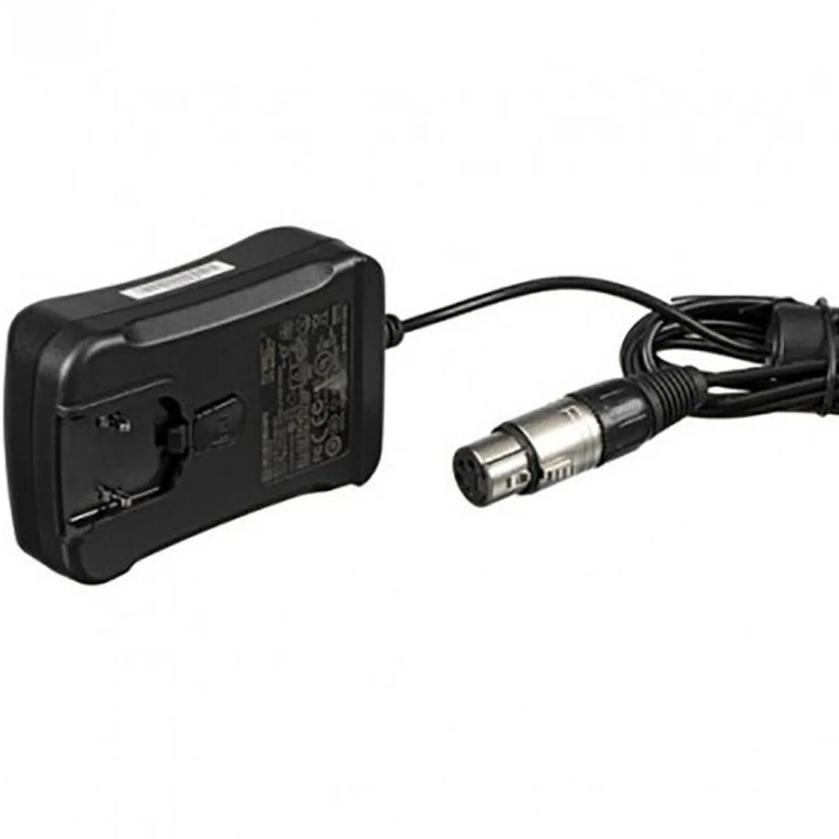 Compact black 30W power supply brick with cable