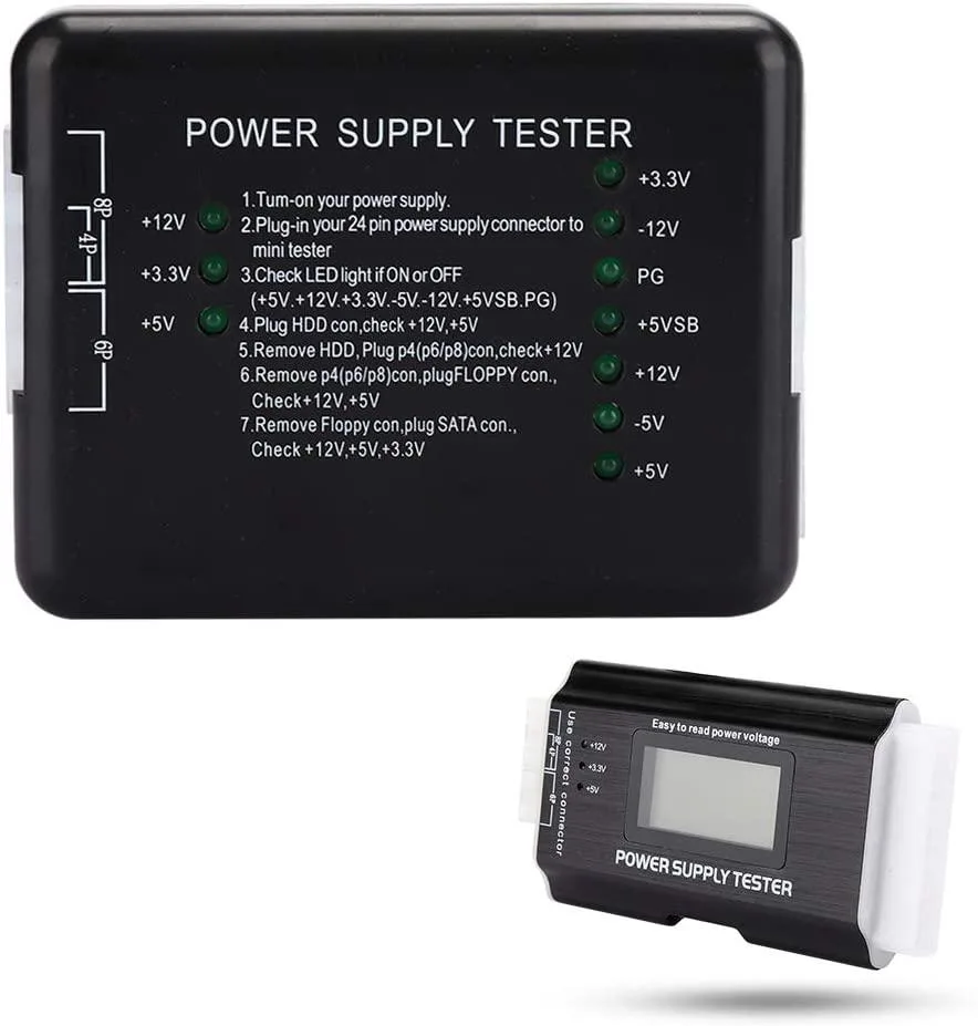 myVolts myVolts Power Supply Tester ATX BTX ITX TFX LCD 20 24Pin — product photo