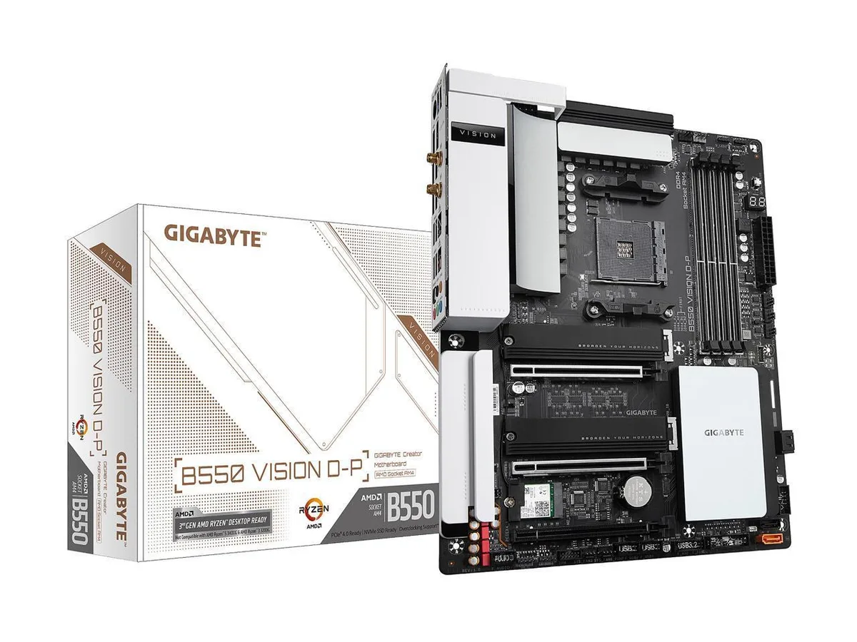 GIGABYTE GIGABYTE B550 VISION D-P AM4 AMD motherboard — product photo