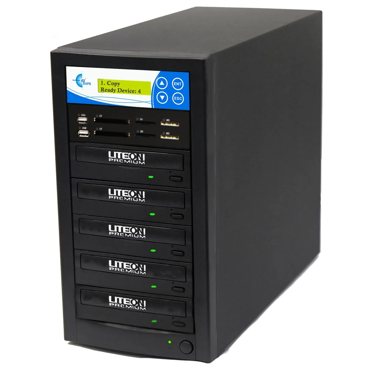 SPARTAN SPARTAN Media Mirror Plus Duplicator M1004-SSP 1-4 Targets 128MB Buffer 52X CD 24X DVD — product photo