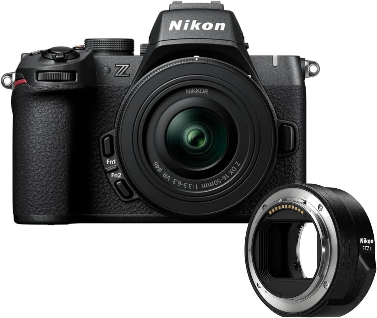 Nikon Inc Nikon Z50 II 20.9 MP DX Mirrorless Camera 16-50mm Lens FTZ II Adapter — product photo