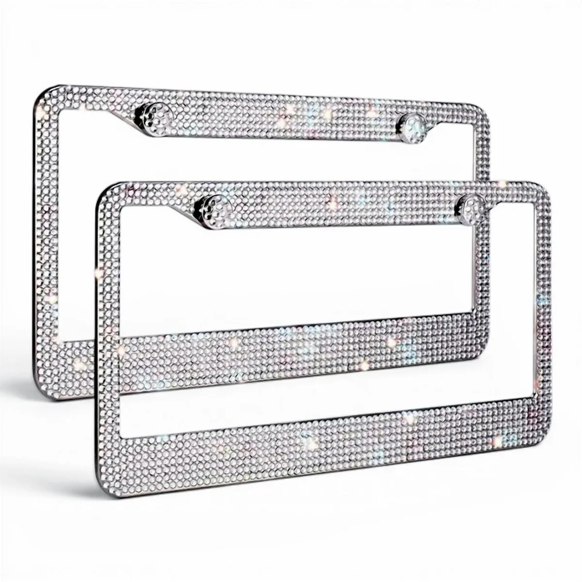 The Perfect Part The Perfect Part License Plate Frame 2PCS Bling 12.2" x 6.3 — product photo