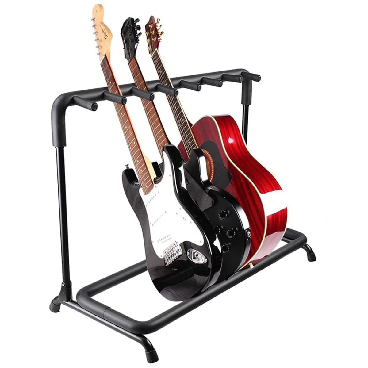 5 Core 5 Core GRack 7N1 OVAL Guitar Rack Stand 7 Guitars Black — product photo