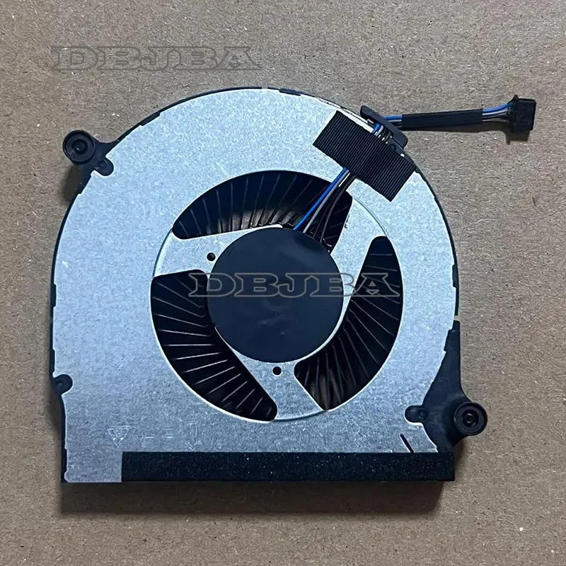 Small black rectangular laptop cooling fan with cable connector