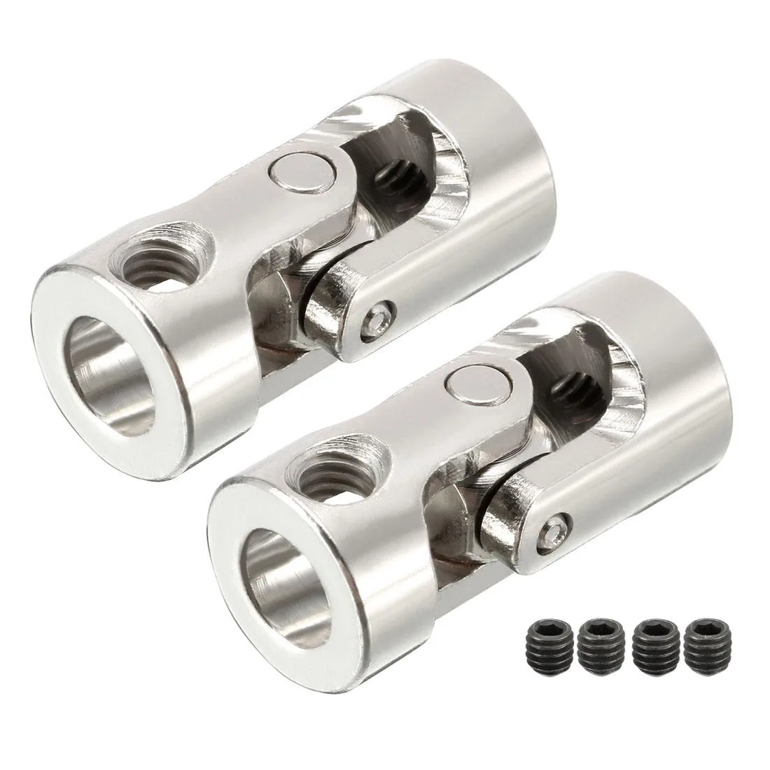 Unique-Bargains Unique-Bargains 6mm to 6mm Rotatable Universal Joint Coupler 23x11mm 2pcs — product photo
