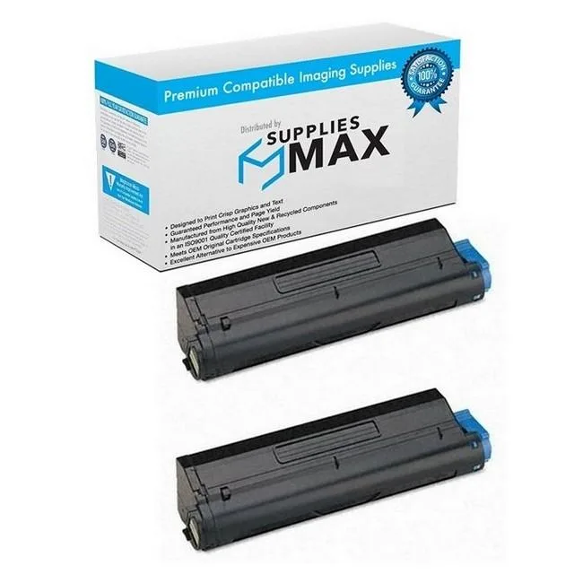 SuppliesMax SuppliesMax 43979201_2PK Black Toner Cartridge 2-Pack 7000 Pages — product photo