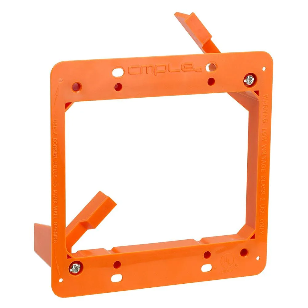 CMPLE CMPLE 2-Gang Low-Voltage Mounting Bracket 4.30 x 4.30 x 1.75 — product photo