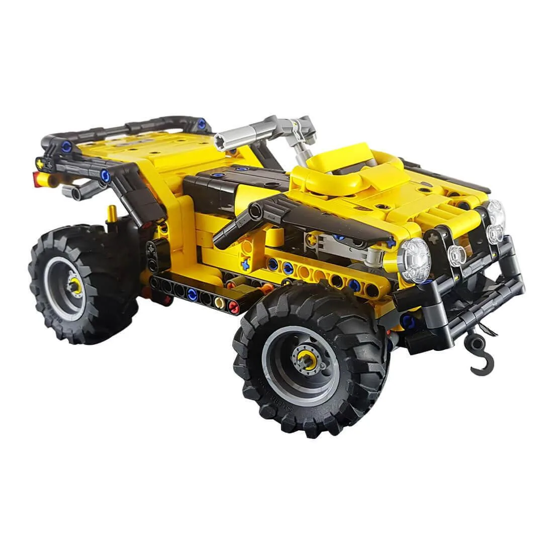 ZITIANYOUBUILD ZITIANYOUBUILD MOC-70035 C-Type Terrain Four-Wheel Motorcycle 596PCS Yellow — product photo