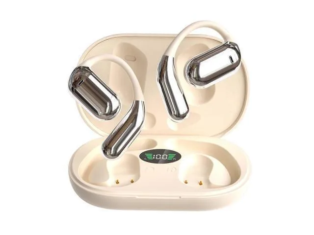 LORDWORLD LORDWORLD Wireless Open Ear Earbuds with Digital Display 49H Battery Clip-On Sport Headphones — product photo