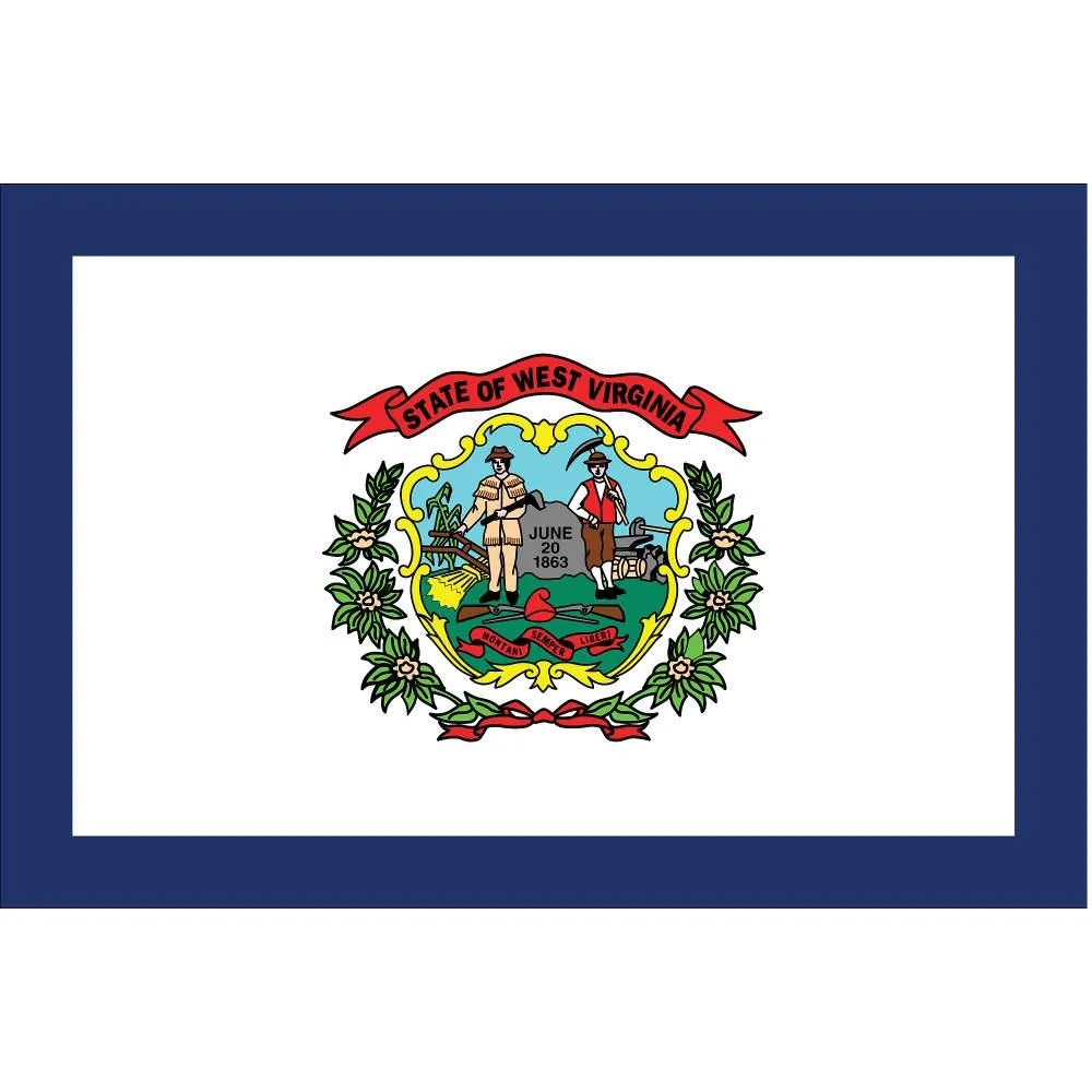 Nylglo Nylglo 145860 West Virginia State Flag 3x5 ft — product photo