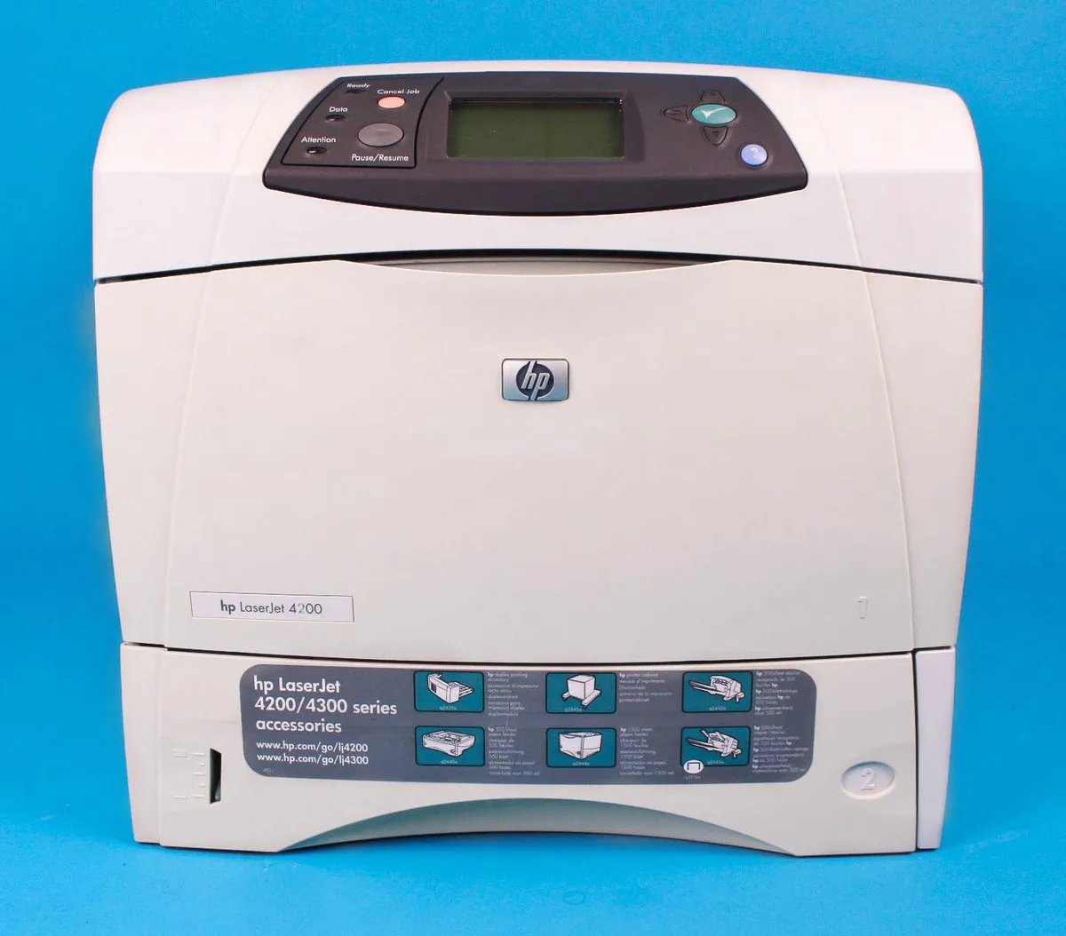 HP HP LaserJet 4200N Q2426A printer with extra 3rd tray — product photo
