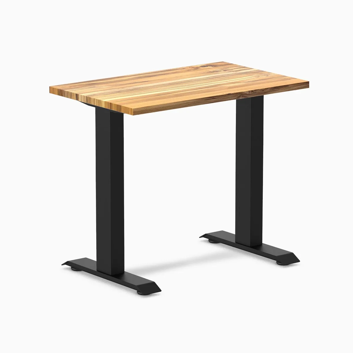 Desky Desky Zero Mini Hardwood Desk Teak 32 x 20 in Matte Black — product photo