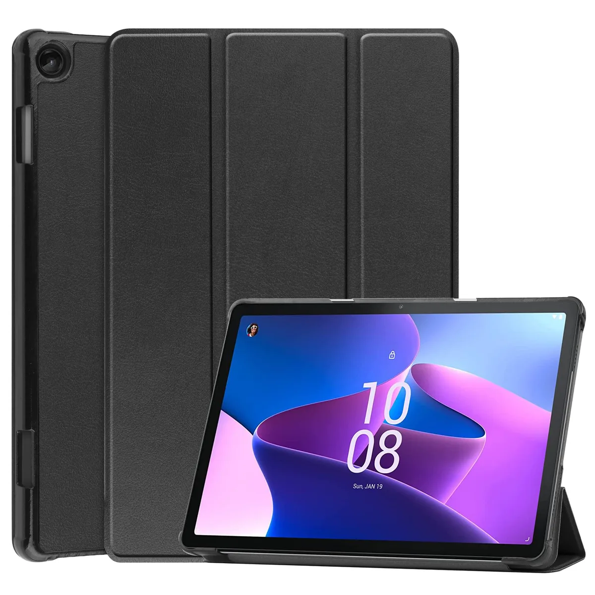 BONAEVER BONAEVER Case for Lenovo Tab M10 3rd Gen 10.1 2022 TB-328F Black — product photo