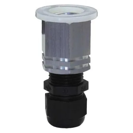 Black metal mounting base with wall bracket and gasket for SL7 tower lights