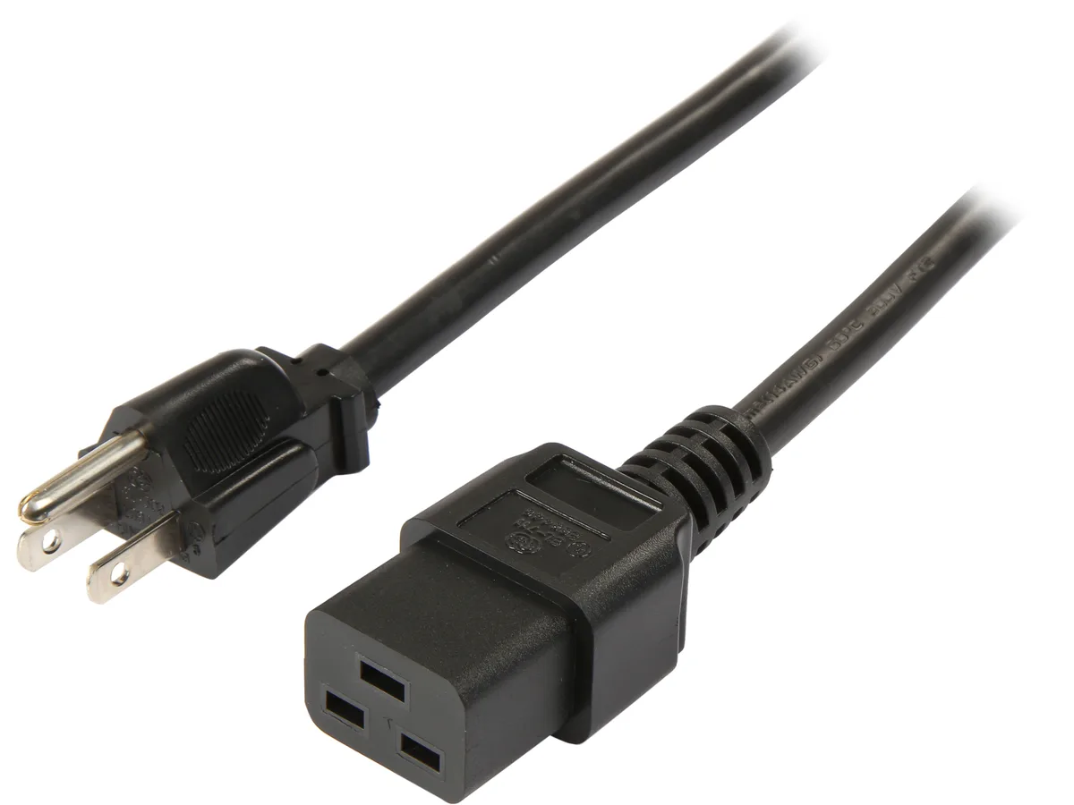 STARTECH STARTECH PXT515191410 10 ft NEMA 5-15P to C19 14 AWG computer power cord — product photo