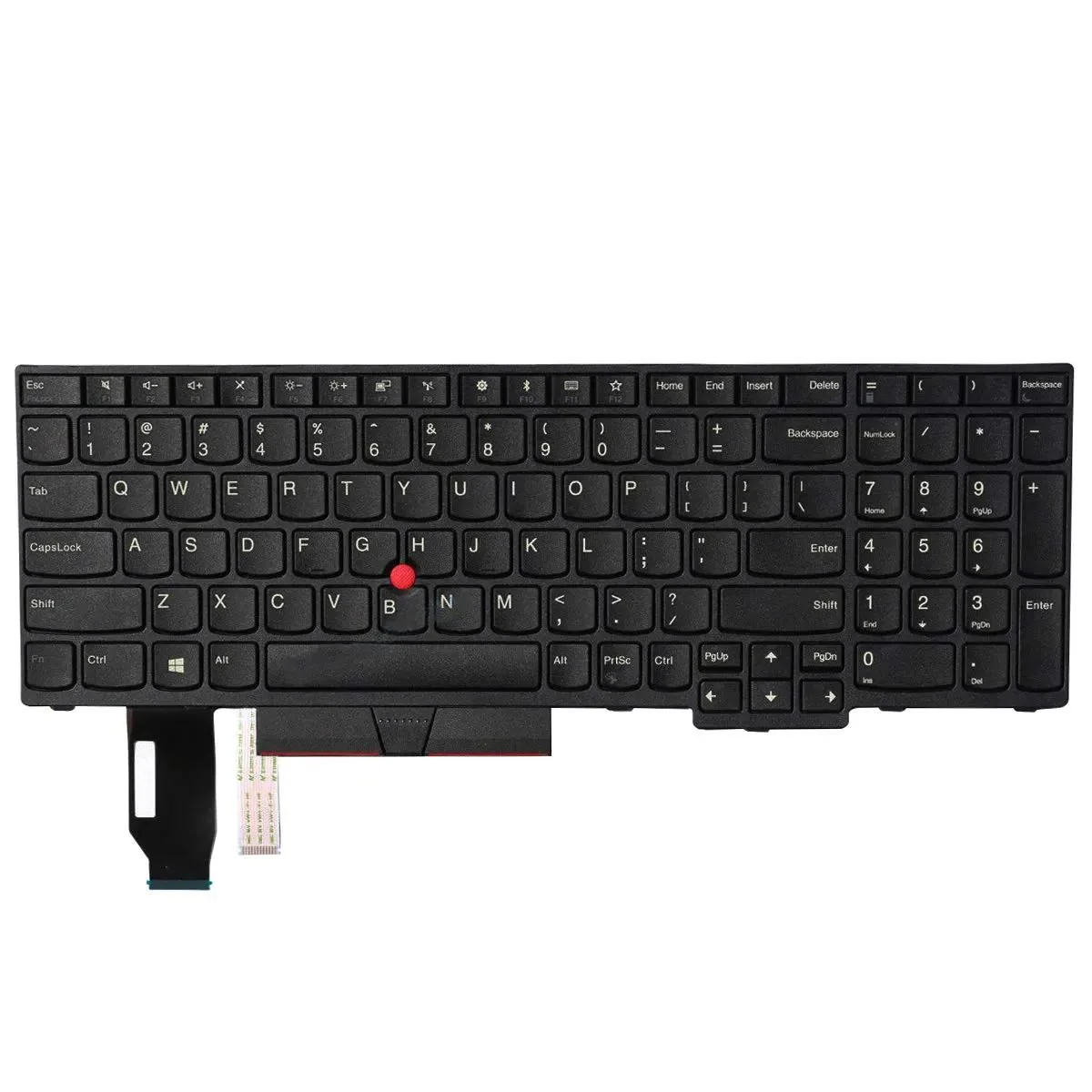 AUTENS AUTENS Keyboard for ThinkPad E590 E595 L590 T590 P15s Gen 1/2 T15 Gen 1/2 US No Backlight — product photo
