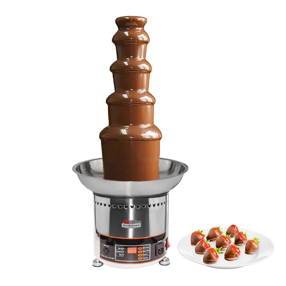 ALDKitchen ALDKitchen A-CF5D Chocolate Fondue Fountain 5-Tier Stainless Steel 300W 110V — product photo