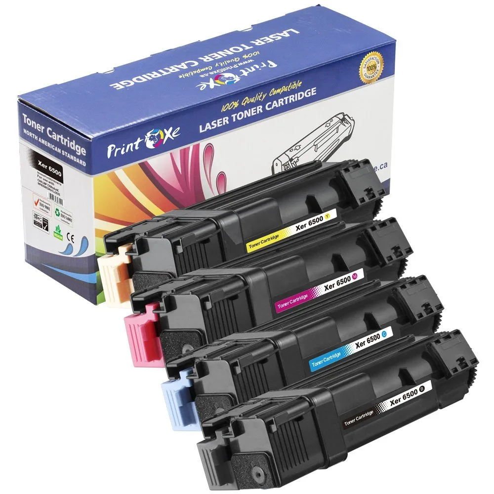 PrintOxe PrintOxe 4-Pack Toner Cartridges 106R01597 for Xerox Phaser 6500 6600 WorkCentre 6505 — product photo