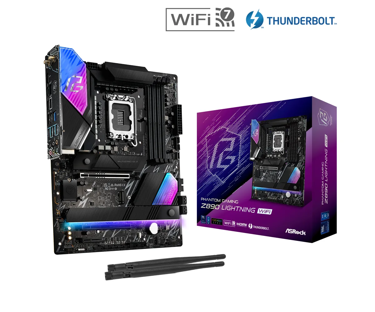 ASRock ASRock Z890 Lightning WiFi Intel motherboard — product photo