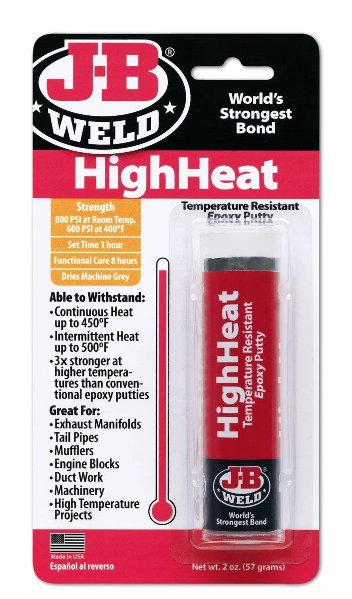 J-B Weld J-B Weld 8297 High-Heat Epoxy Putty, 2 oz, Dark Gray — product photo