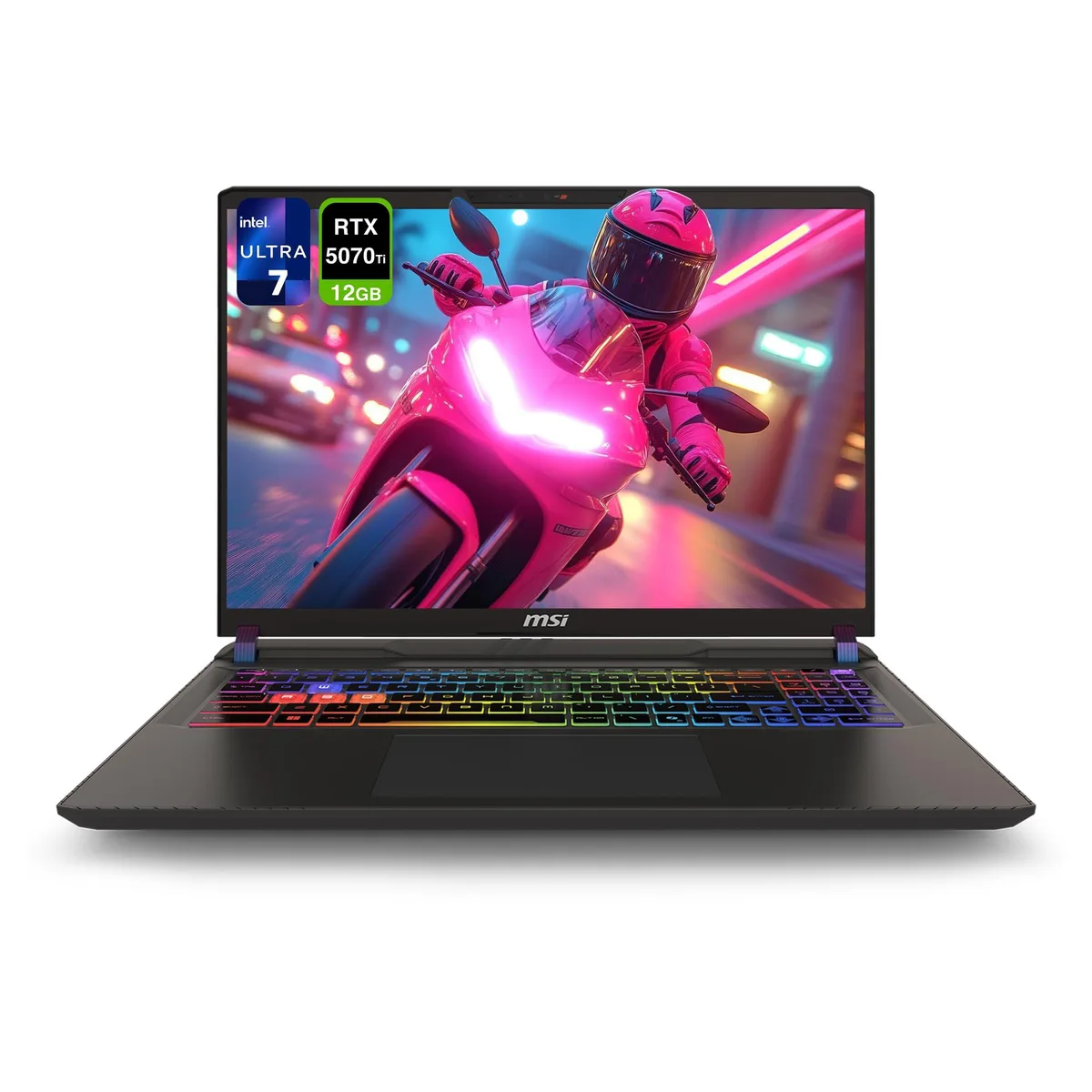 MSI MSI Vector 16 HX AI Gaming Laptop Ultra 7-255HX 64GB 1TB RTX 5070Ti Cosmo Gray — product photo