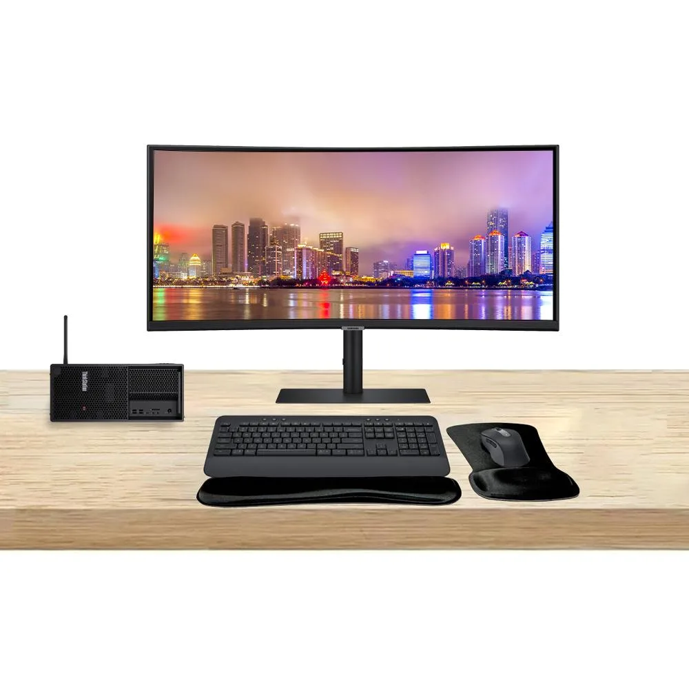 Lenovo Lenovo ThinkStation P3 Tower i7 64GB 1TB RTX A2000 12GB ViewFinity S95UC 49 MK650 T2U Plus WiFi — product photo