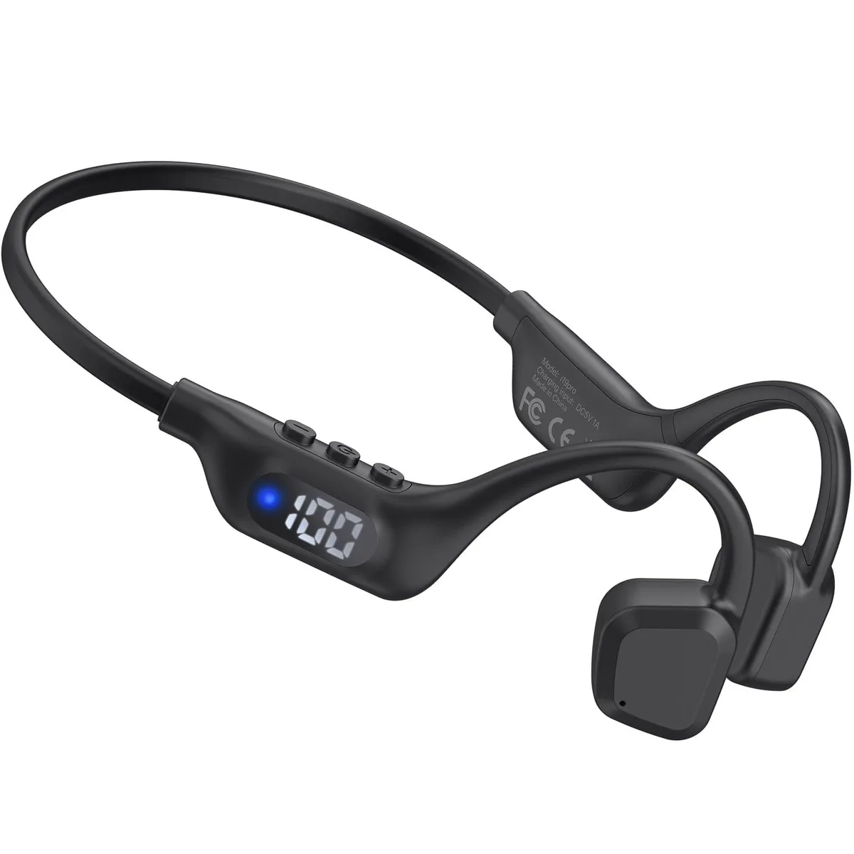  Arciea i19pro Bone Conduction Headphones Bluetooth 6.0 14H IPX5 Black — product photo