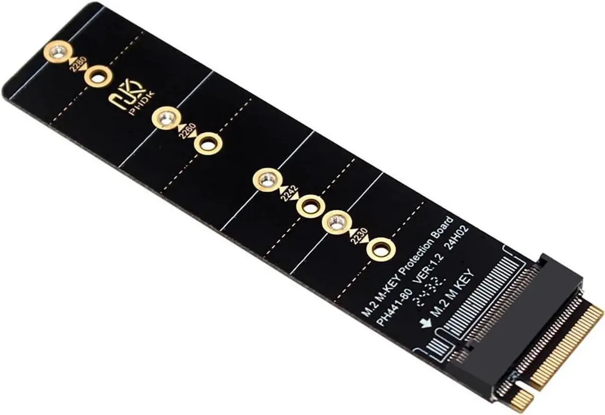SMUGDESK SMUGDESK PH441 PCIe 4.0 M.2 MKey Adapter Test &amp; Protection Board with Gold Finger Guard — product photo