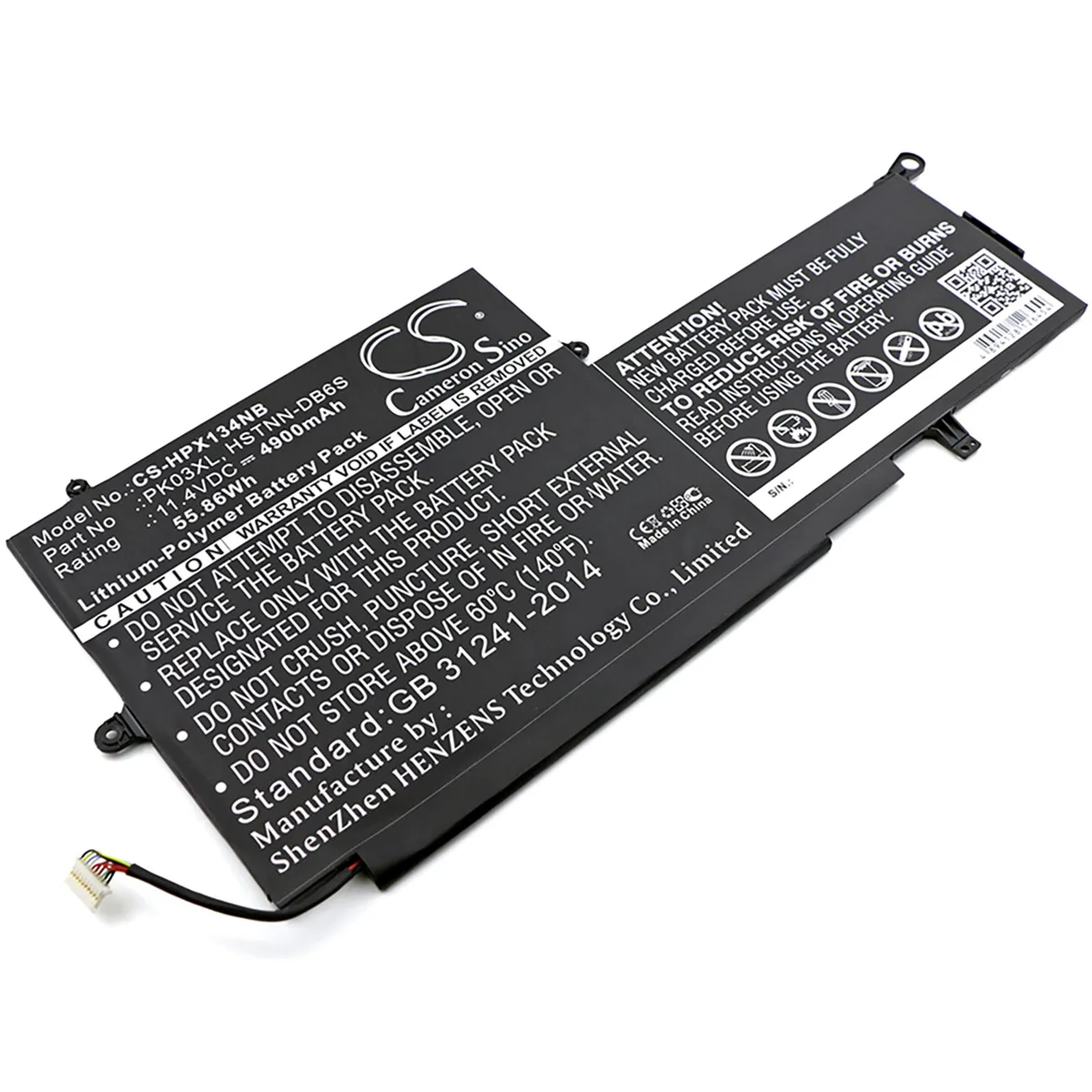Cameron &amp; Co Cameron &amp; Co DS-CS-HPX134NB laptop battery 4.9 Ah — product photo