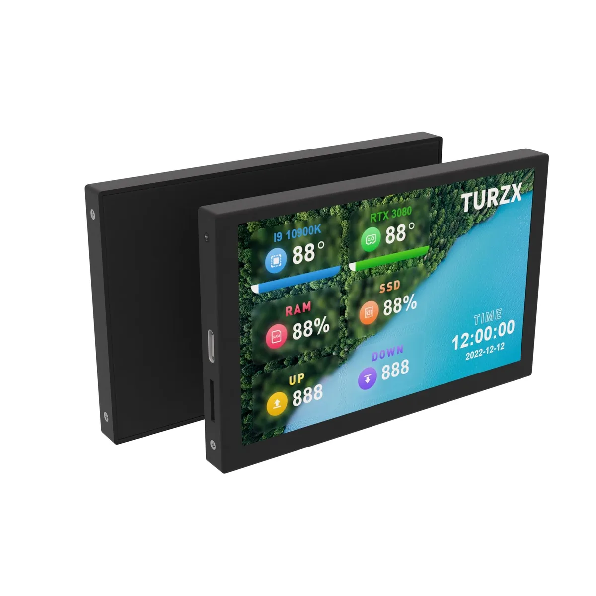Corn Electronics Corn Electronics 5" IPS Gaming Monitor 800x400 60Hz 16GB TF Card — product photo