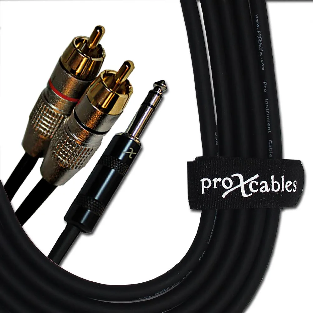 ProX ProX XC-SYR10 10ft 1/4 TRS to Dual RCA cable — product photo