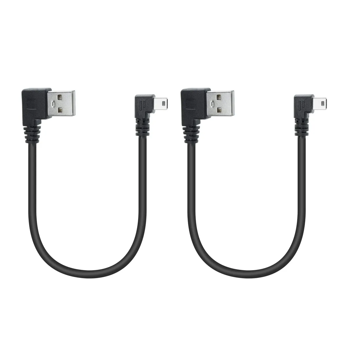 Vszerda Vszerda Mini USB Cable 90° Right Angle 25 cm 2.0 480 Mbps 2-Pack — product photo