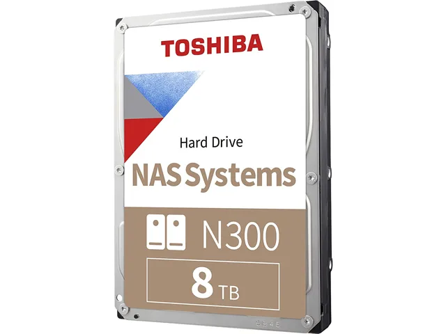Toshiba Toshiba N300 HDWG480XZSTA 8TB 7200 RPM 256MB Cache 3.5" SATA Internal Hard Drive — product photo