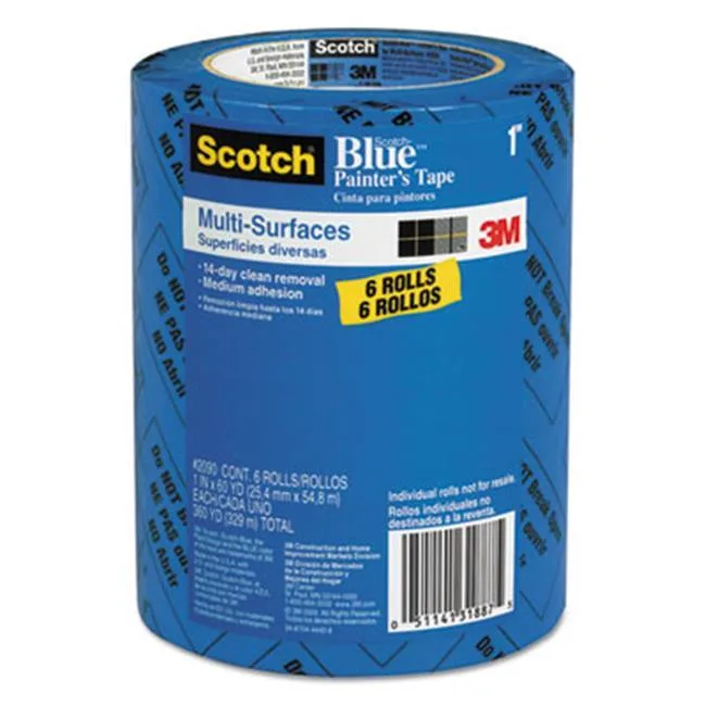 3M 3M 209024EVP Painter's Tape Blue .94 in x 60 yd 6 Pack — product photo