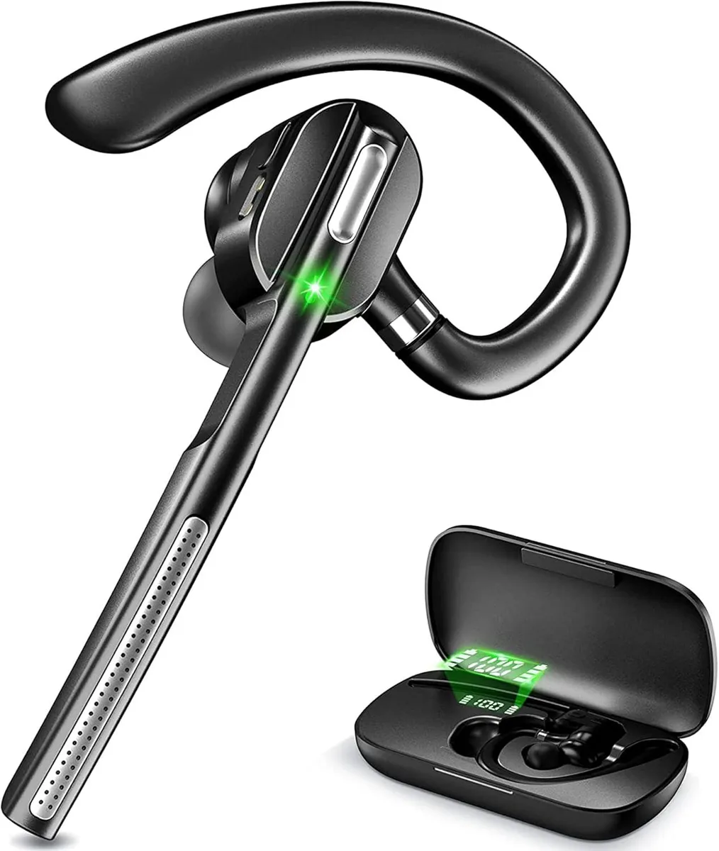 PCMART PCMART Bluetooth Headset V5.1 Battery Display Case 12H 33ft — product photo