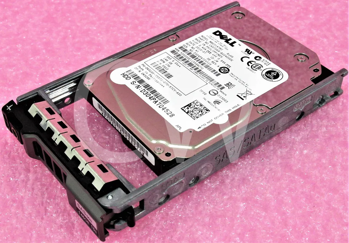 DELL DELL MBE2147RC 146GB 15K RPM SAS 2.5" internal hard drive with tray — product photo