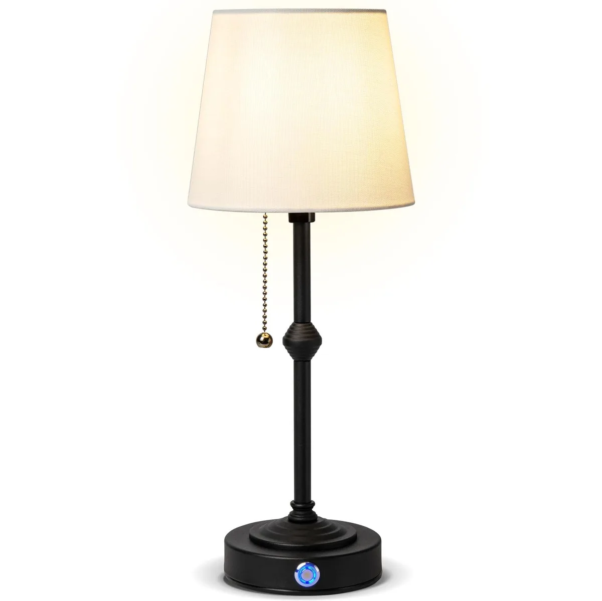  Generic 1120-TABLE-LAMP-BALL-BLK Cordless Table Lamp 5200mAh 3-Level Touch Black — product photo