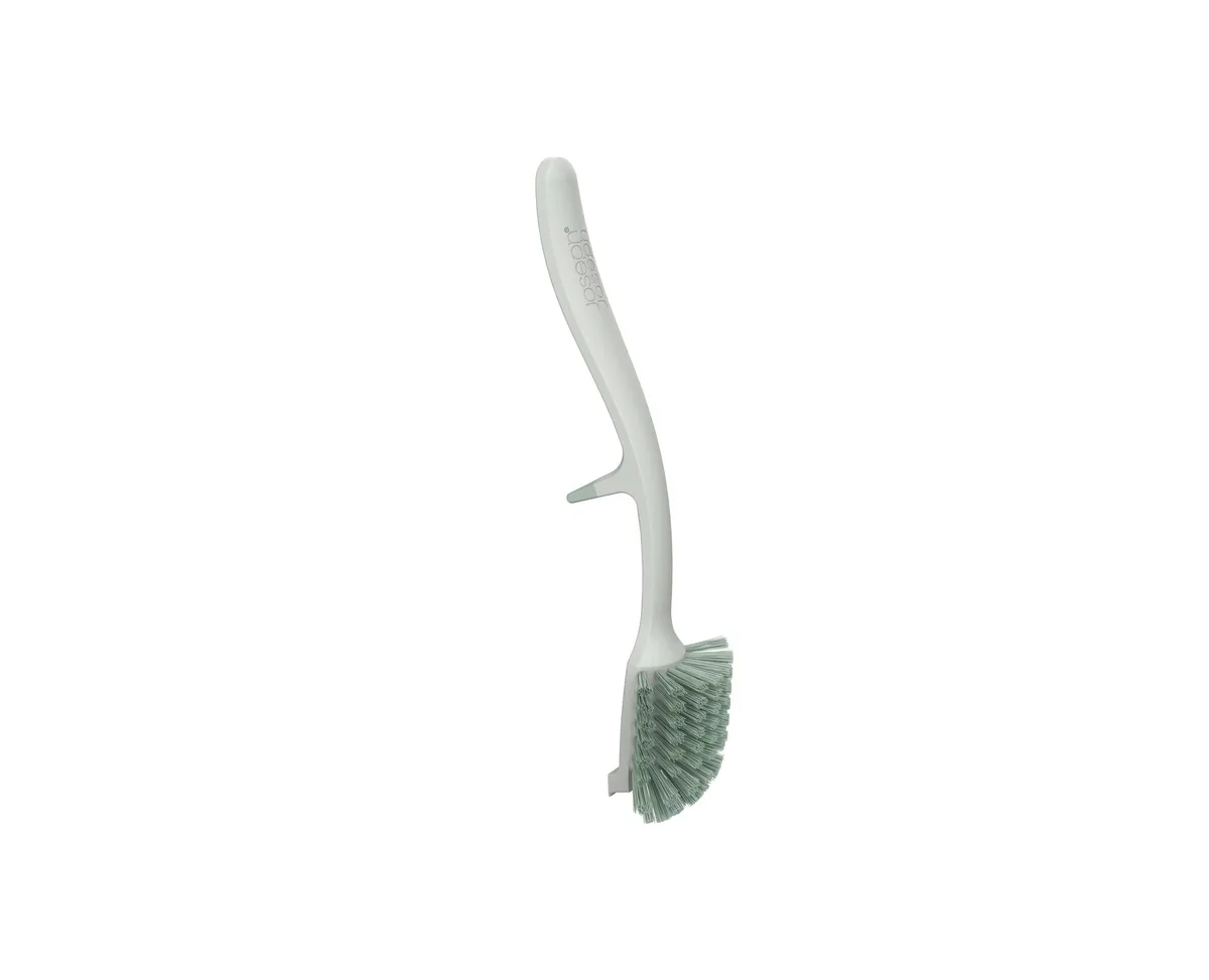  Edge Dish Brush with Integrated Sink Rest Light Stone Sage cleaning kit — product photo