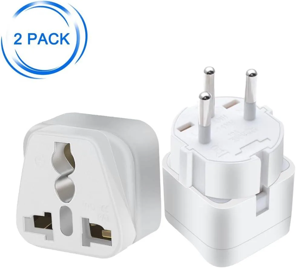 TeKit TeKit Israel Travel Power Adapter 2 Pack White — product photo