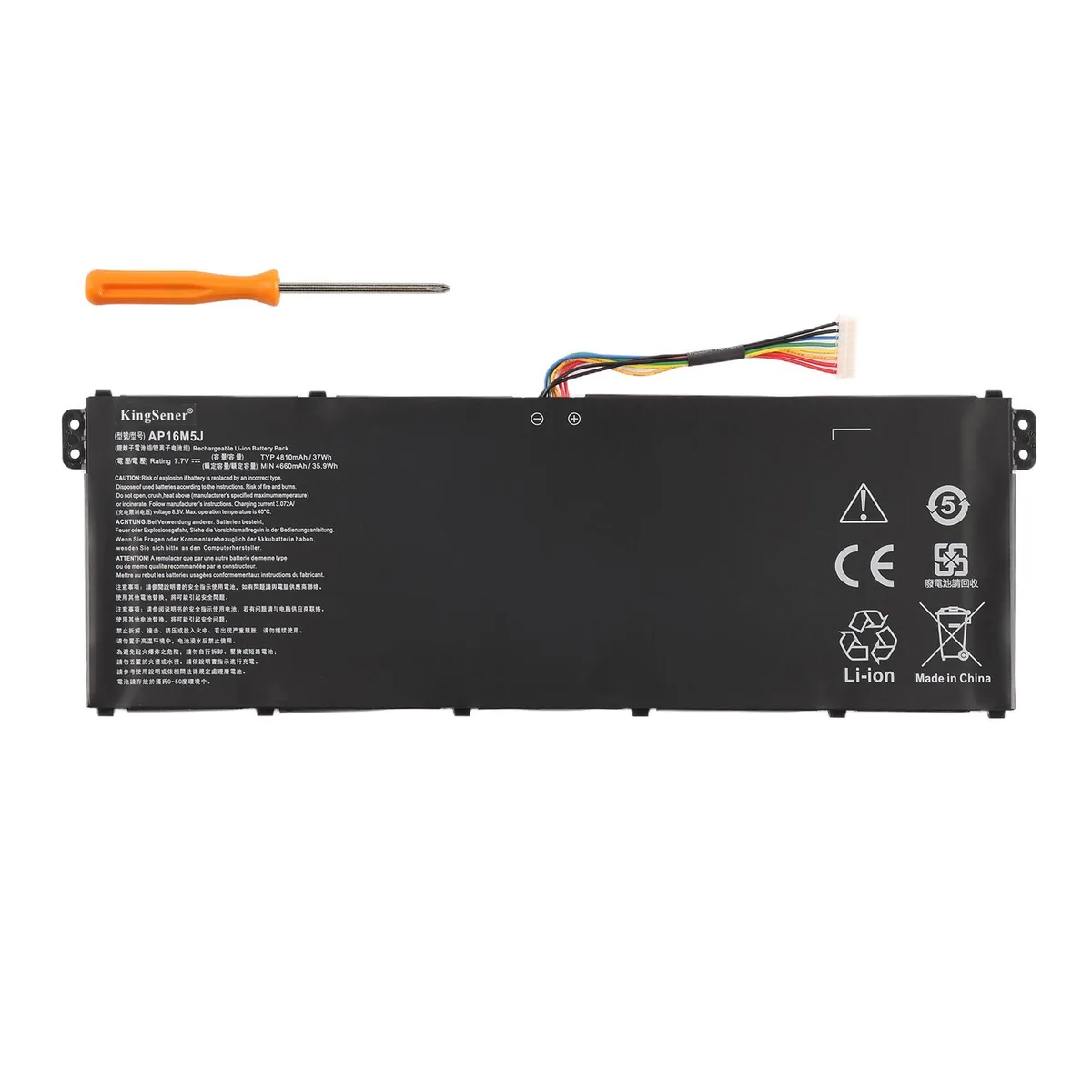 KingSener KingSener AP16M5J Laptop Battery 7.7V 4810mAh 37WH — product photo