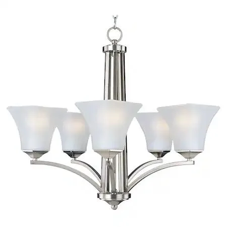Maxim Maxim Aurora 5-Light 26" Satin Nickel Chandelier — product photo