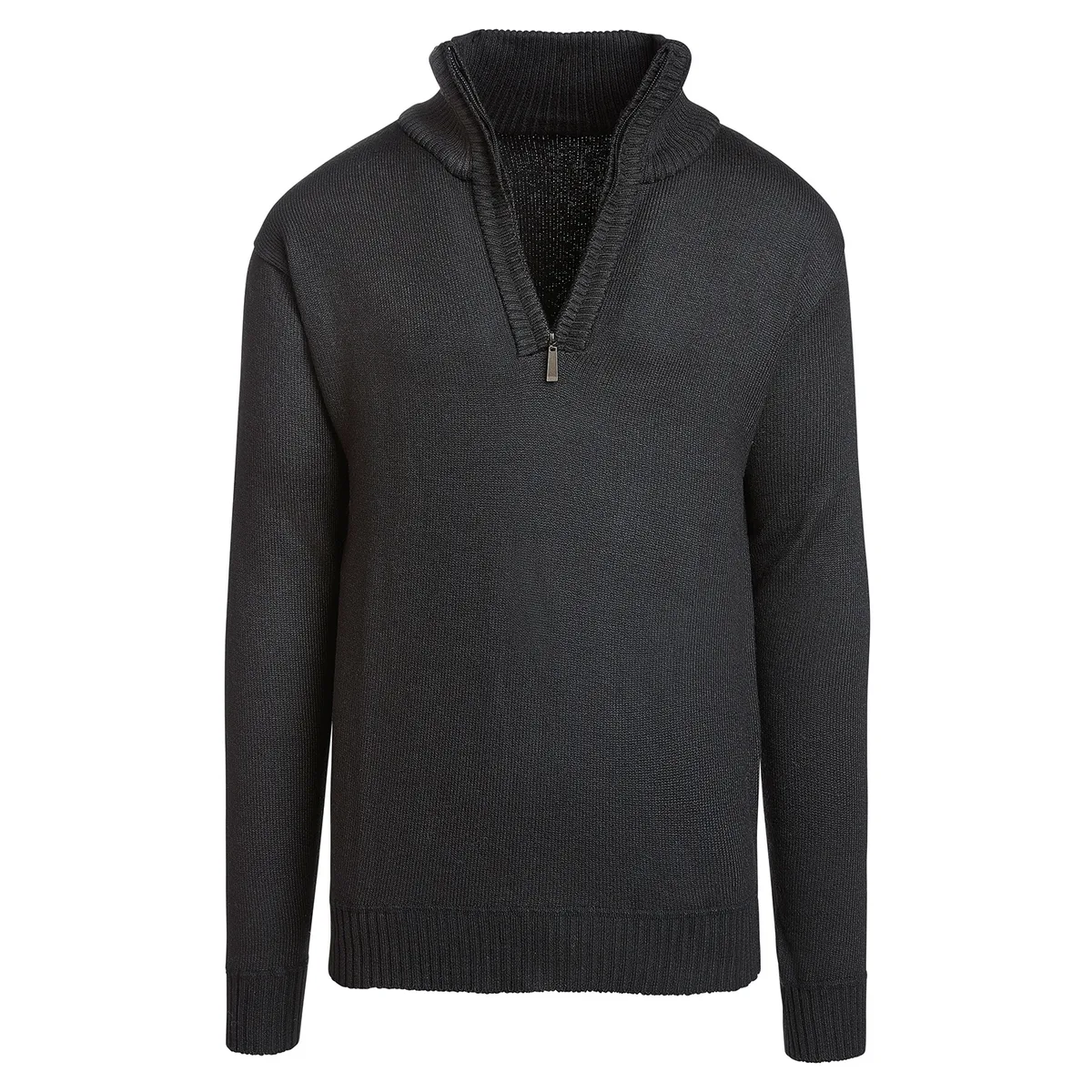 Altatac Altatac Men's Half-Zip Mock Neck Sweater Black S — product photo