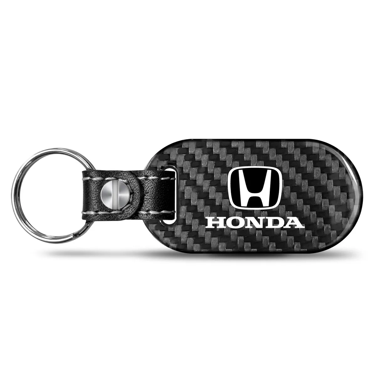 iPick Image, LLC iPick Image, LLC Honda Logo Real Carbon Fiber Key Chain Black — product photo
