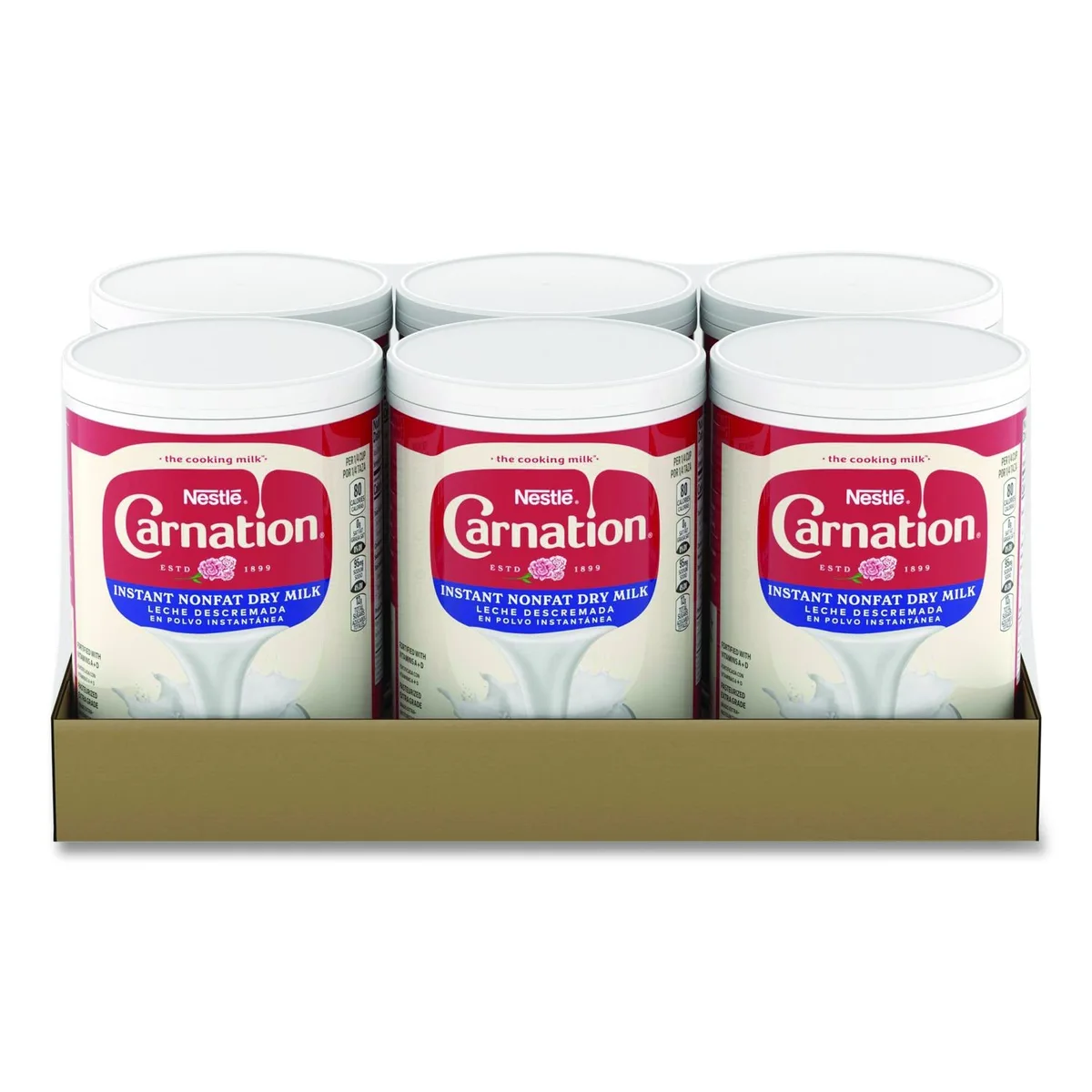 Nestle Nestle Instant Nonfat Dry Milk Unsweetened 8.5 lb Canister 6/Carton — product photo