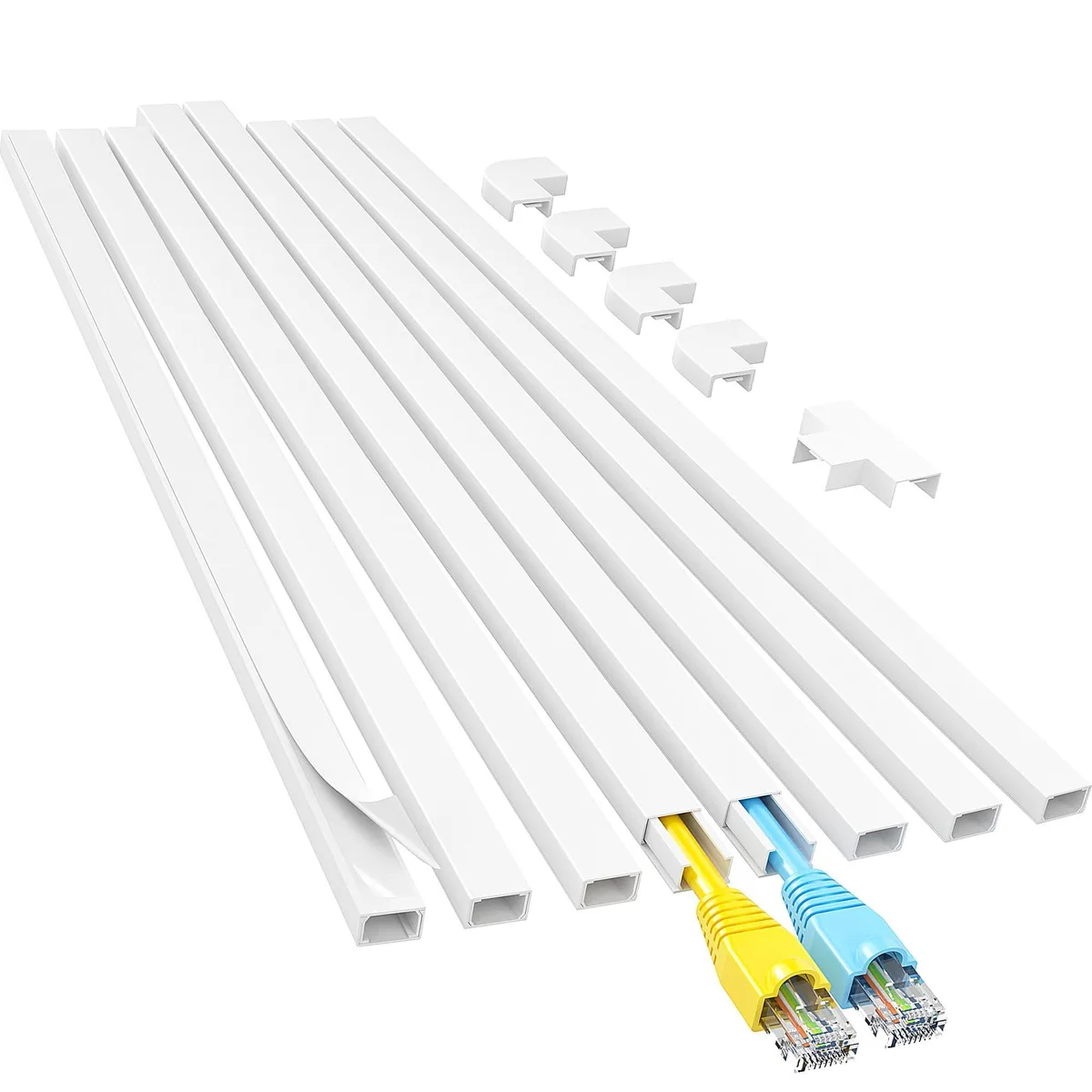  Yecaye CMC03 Cord Cover 113in White 36x1.5x0.1cm — product photo