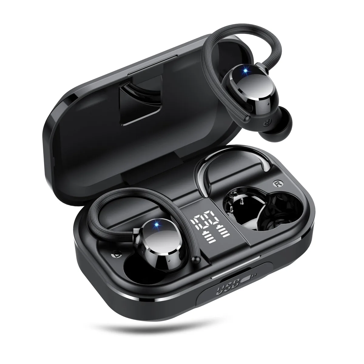 WUYI Q53 Bluetooth 5.4 earbuds 128h 13.44mm IPX7 — product photo